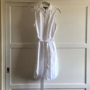 Banana Republic Sleeveless Oxford Shirtdress